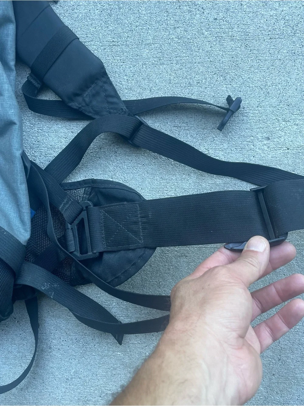 Vtg Jandd Mountaineering Hiking Backpack Day Pack Blue Gray USA Great Condition